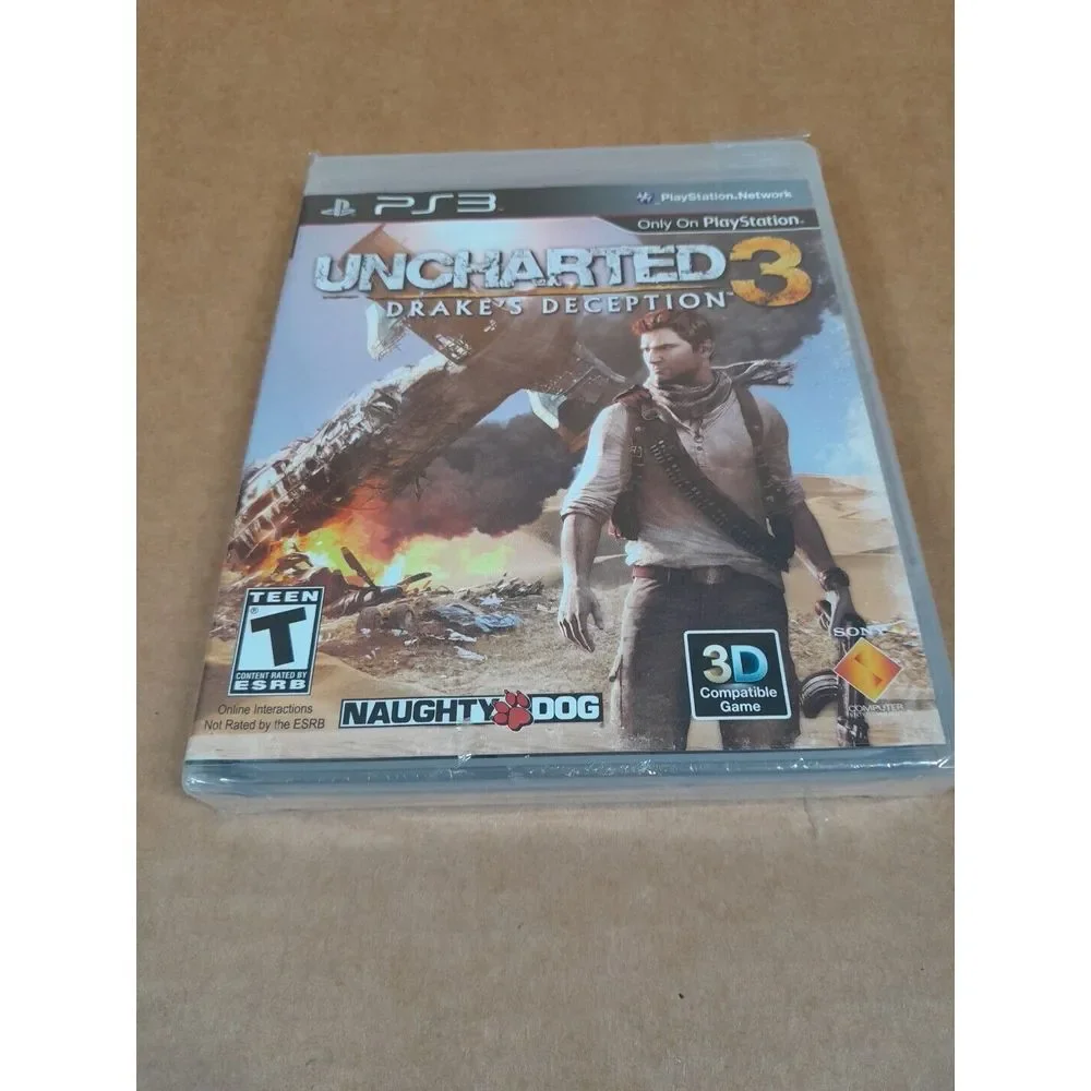 Playstation 3 Uncharted‎ 3 Drake's Deception PS3 Factory Seales / Has Tears